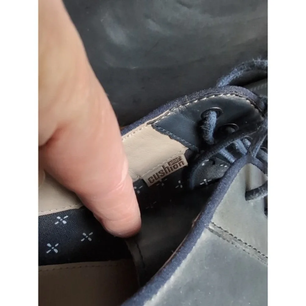 Clarks Men's 12 Wing Tip Leather Casual Lace-up Oxfords Blue 21951, Wedding Work